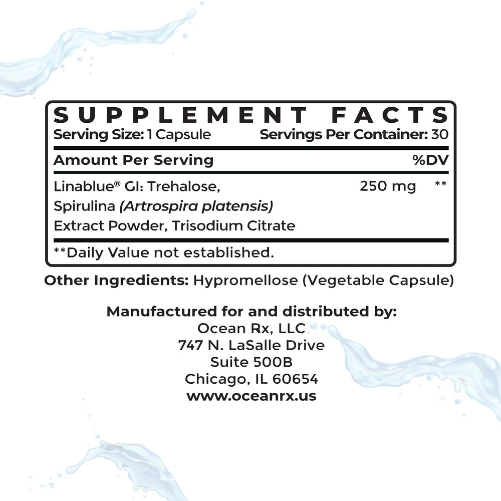 Spirulina capsules emphasizing anti-wrinkle skin benefits