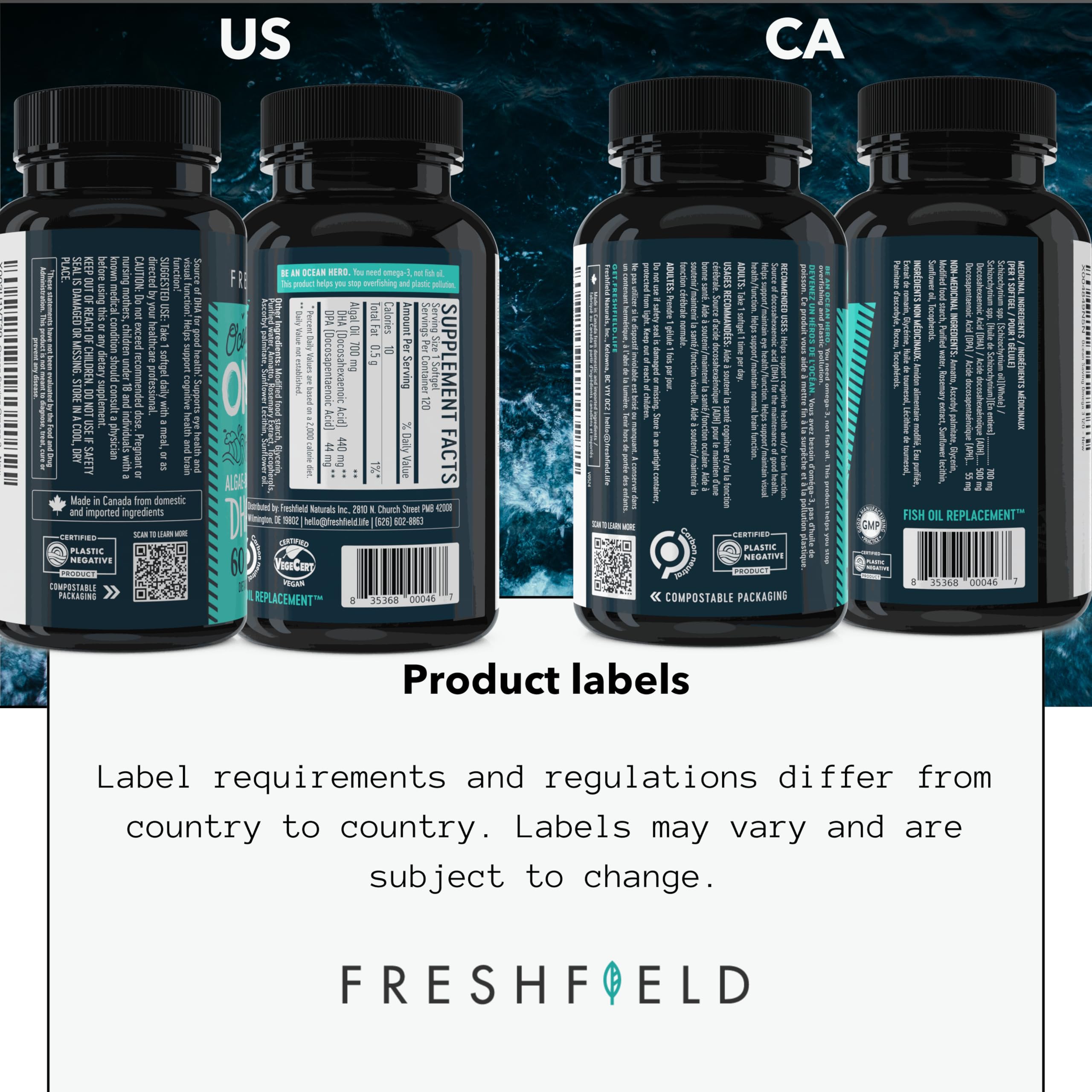 Third-party tested purity and potency label