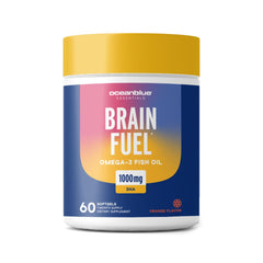 Oceanblue Brain Fuel 60-count burpless omega-3 DHA 1000 mg softgels