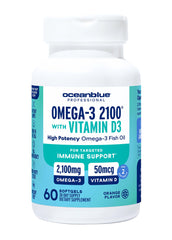 Oceanblue Omega-3 2100 orange bottle front view