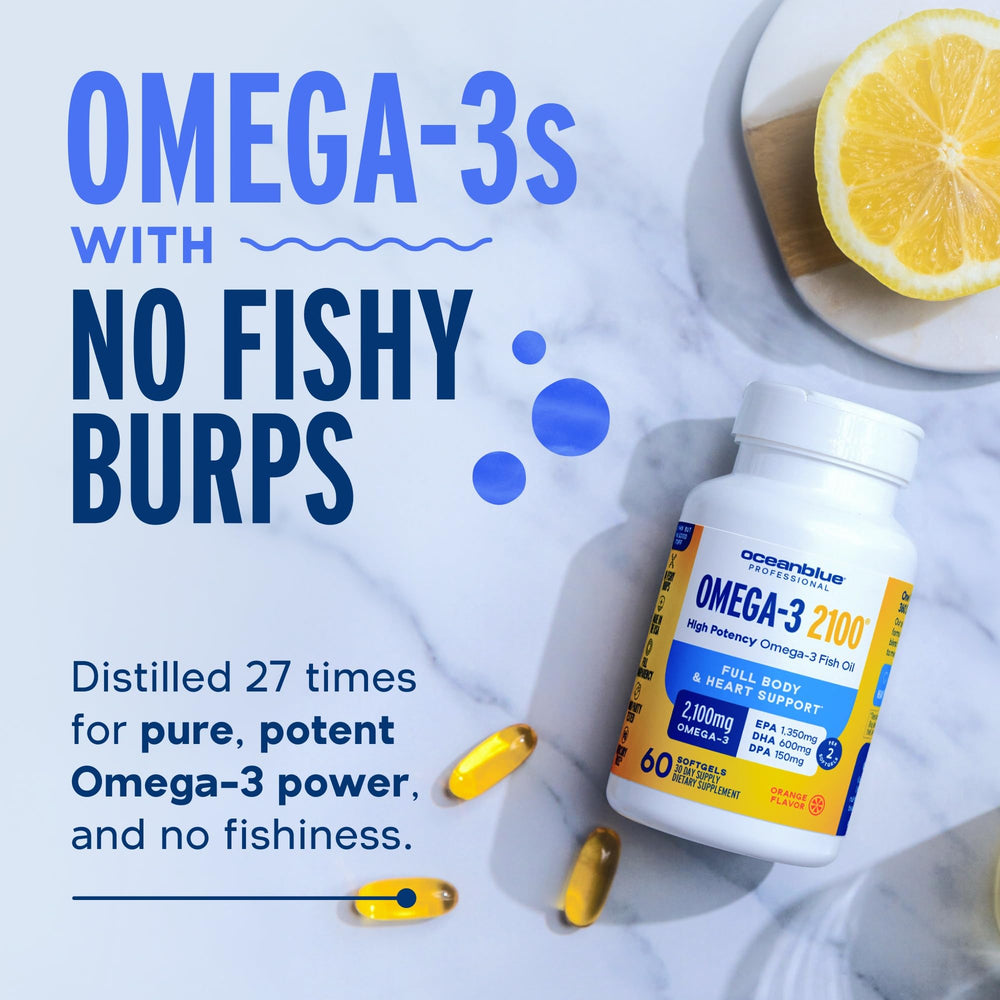 Sustainably sourced wild-caught Omega-3 fish oil
