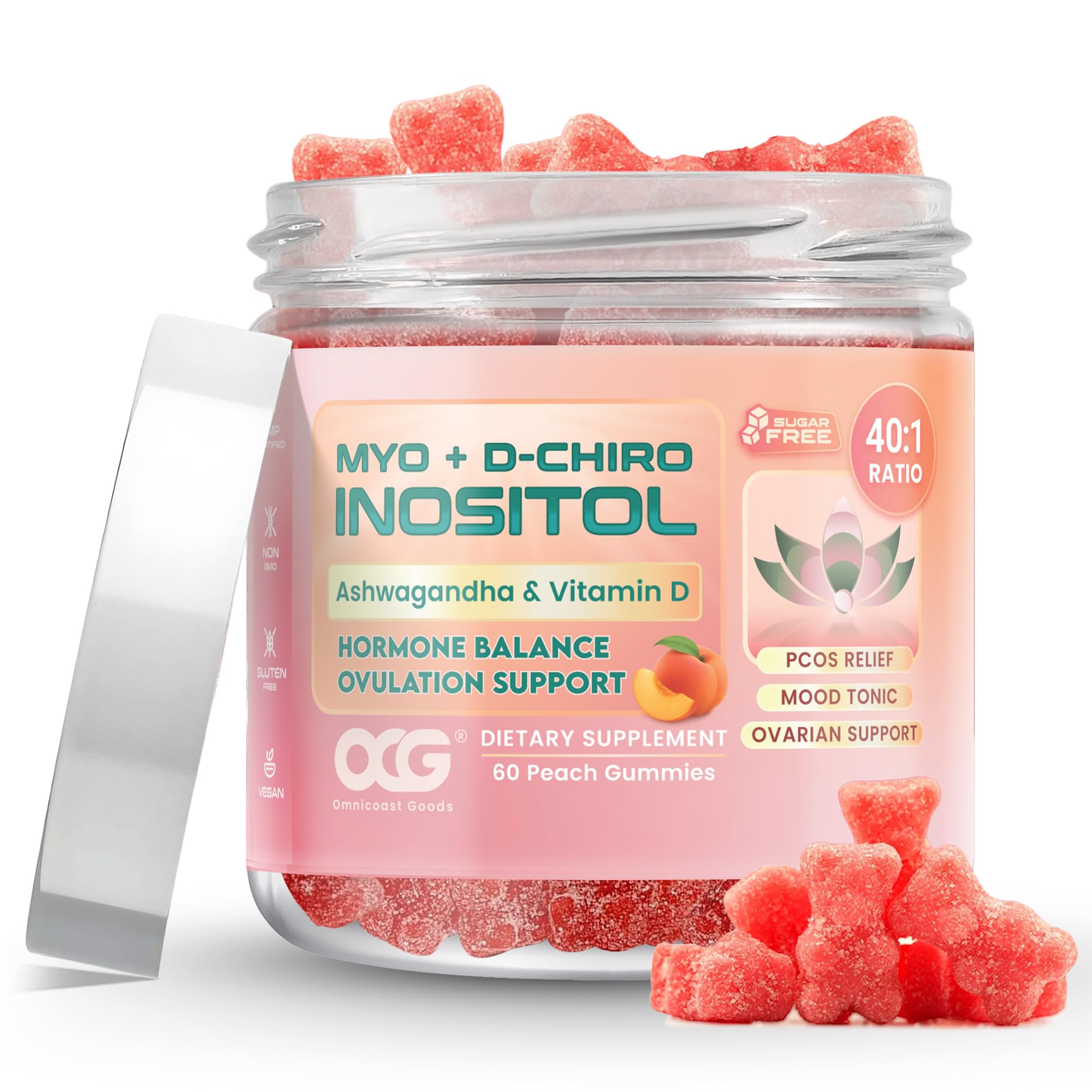 OCG Myo-Inositol & D-Chiro Inositol Gummies with Ashwagandha – hero image