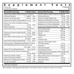 OcuDyne II label and ingredients panel