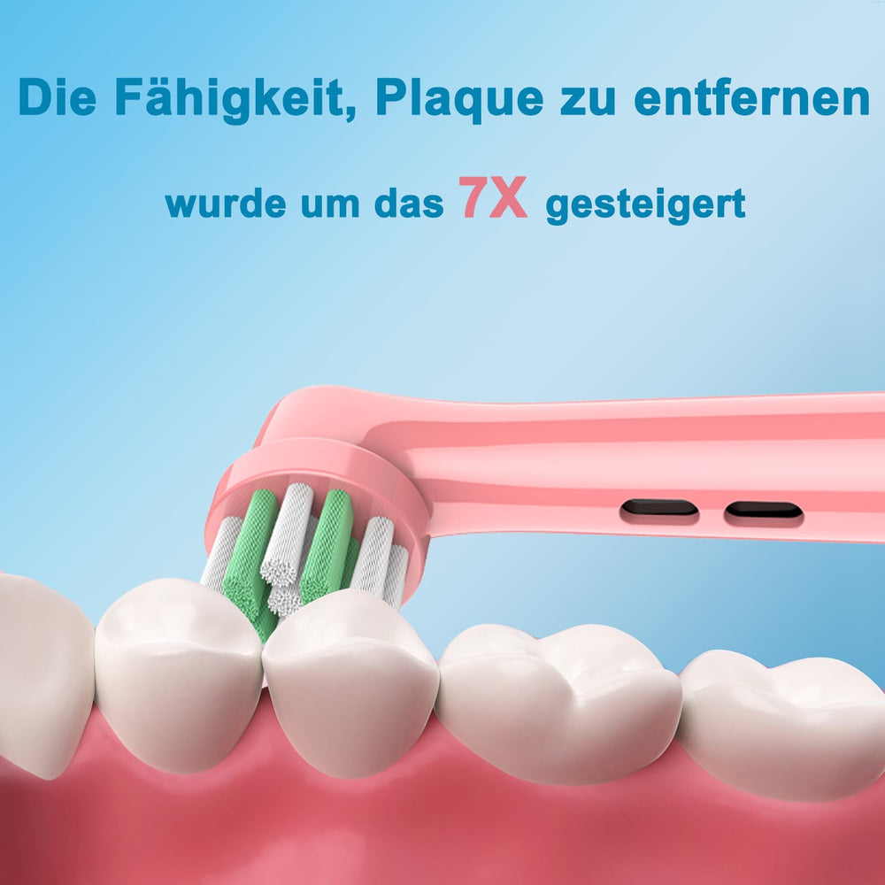 Small round brush head designed for children's mouths