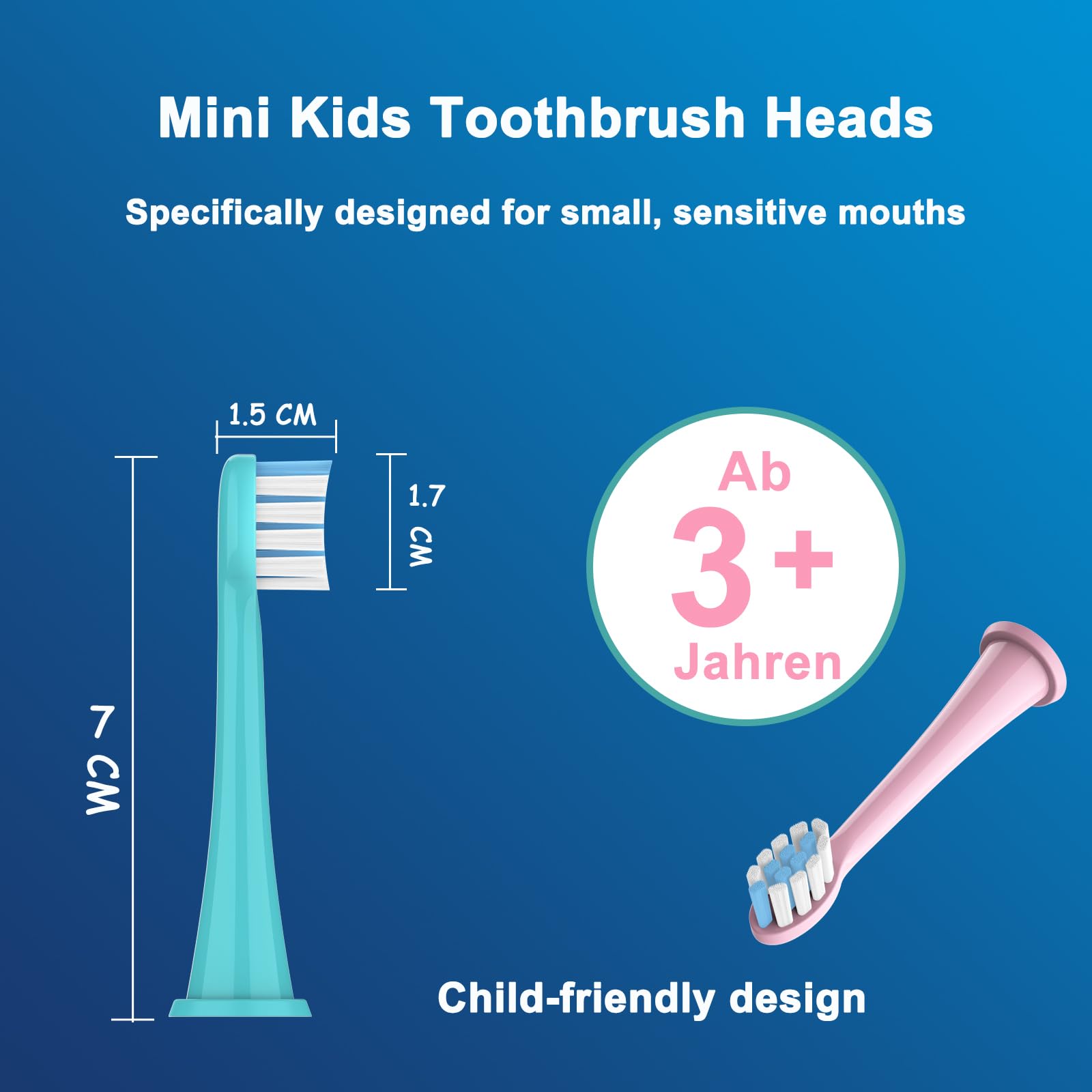 Mini design suitable for ages 3 to 7