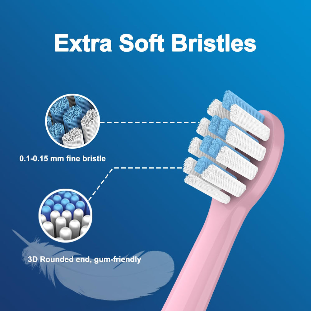 Extra soft bristles for gentle brushing on children