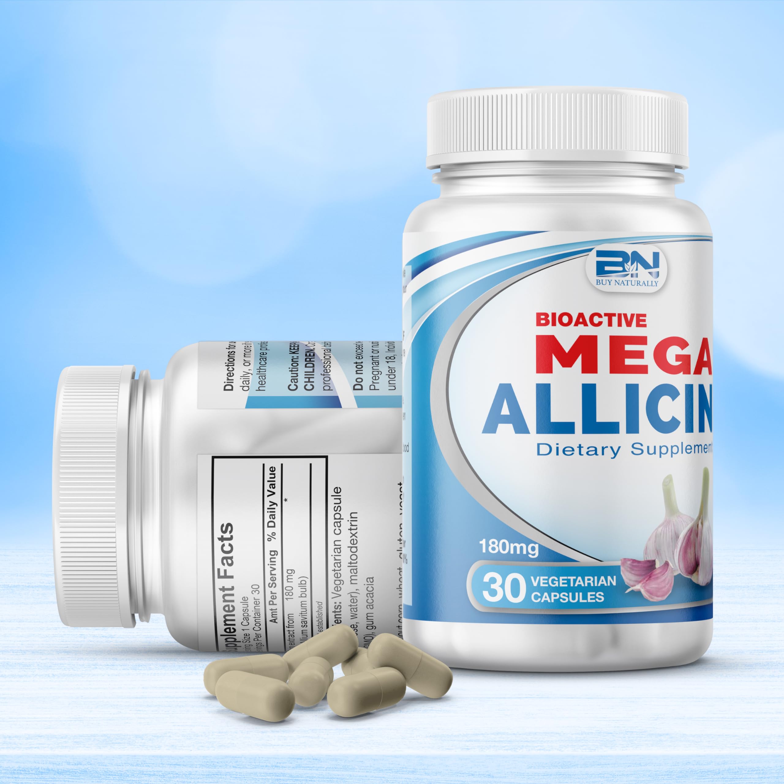 Odor-control technology for allicin capsules.