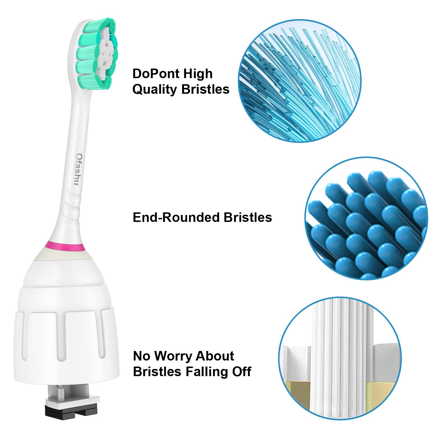 Close-up of densely packed Dynex nylon bristles