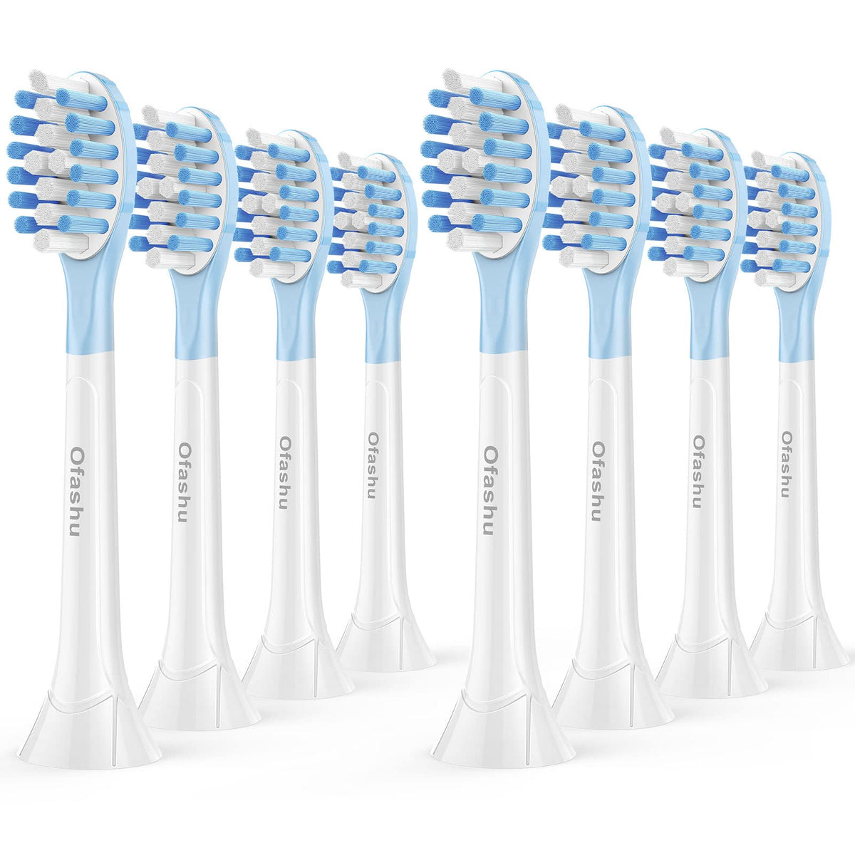 Ofashu 8-pack replacement toothbrush heads for Philips Sonicare ProtectiveClean series