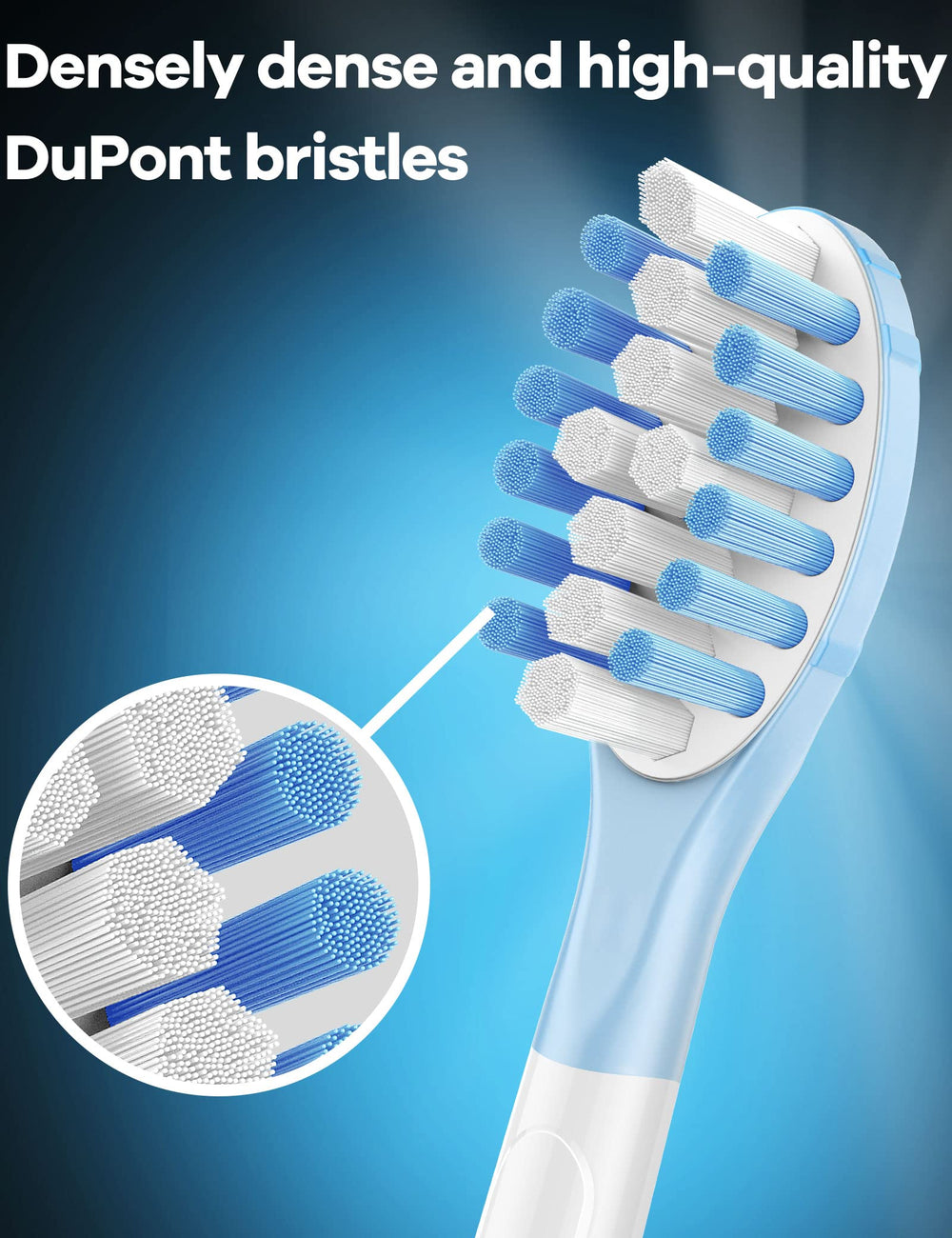 Indicator bristles blue fading to white after 3 months