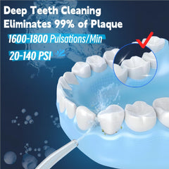 Four interchangeable nozzles included with OFATRYLA flosser