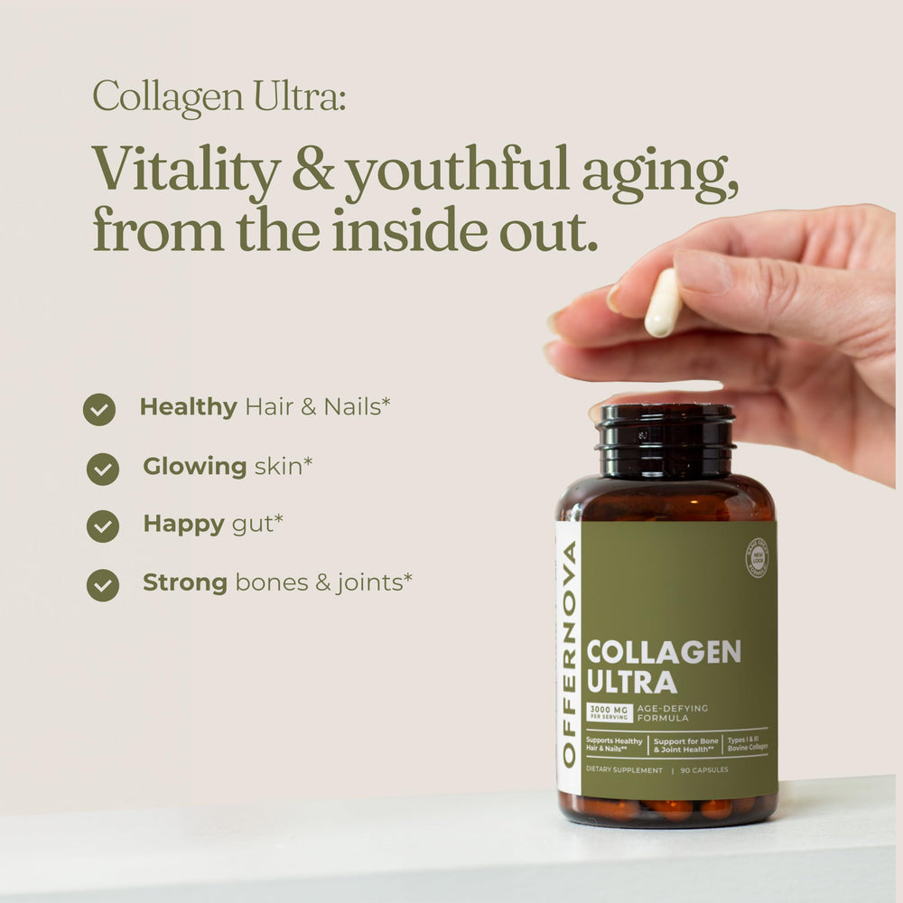 Glowing skin promoted by collagen peptides