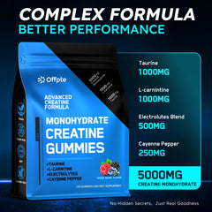 Individual travel-ready creatine packets for gummies