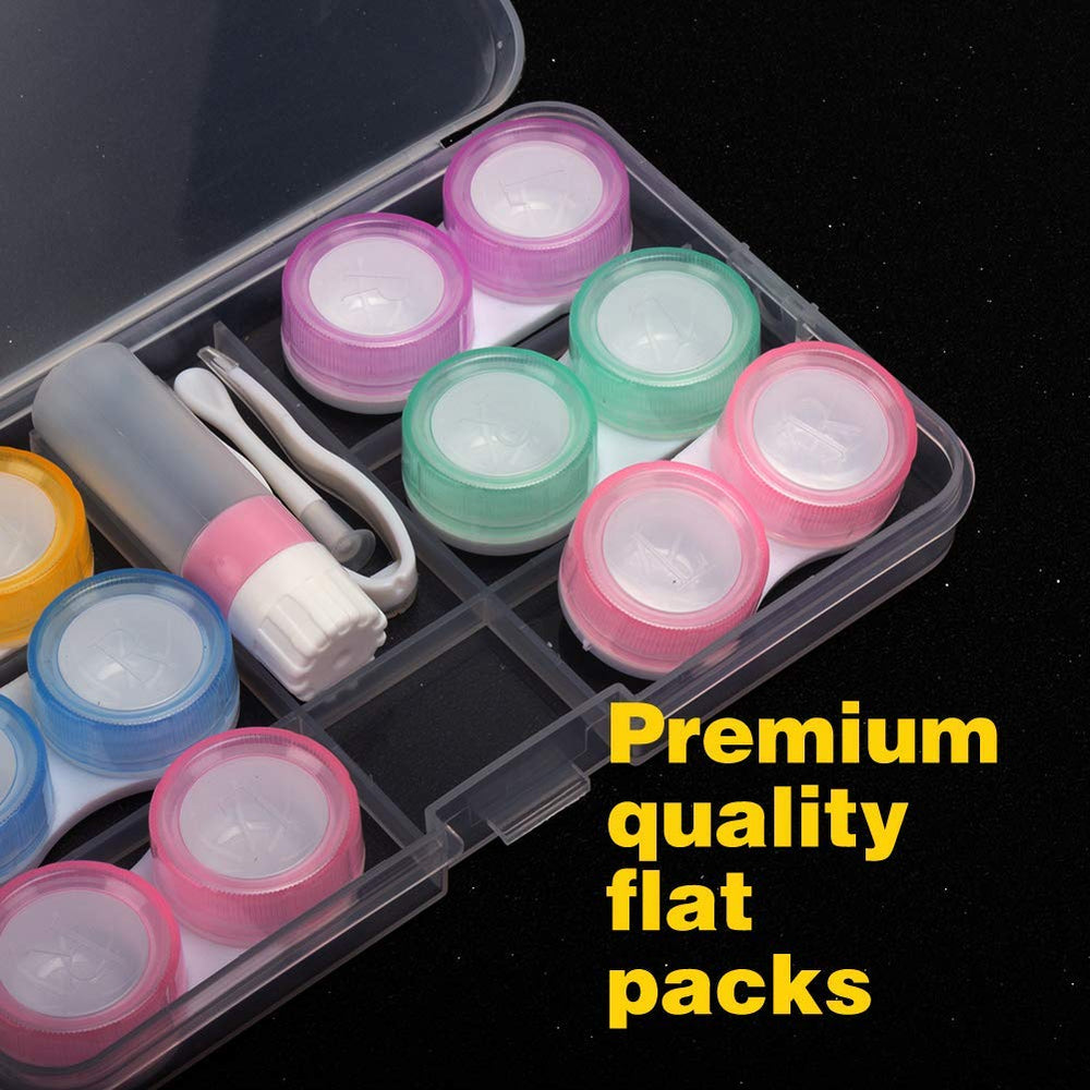 Anti leak silicone seals on a lens case