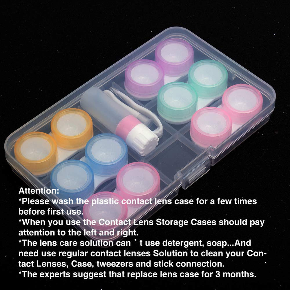 Compact travel-friendly contact lens storage kit