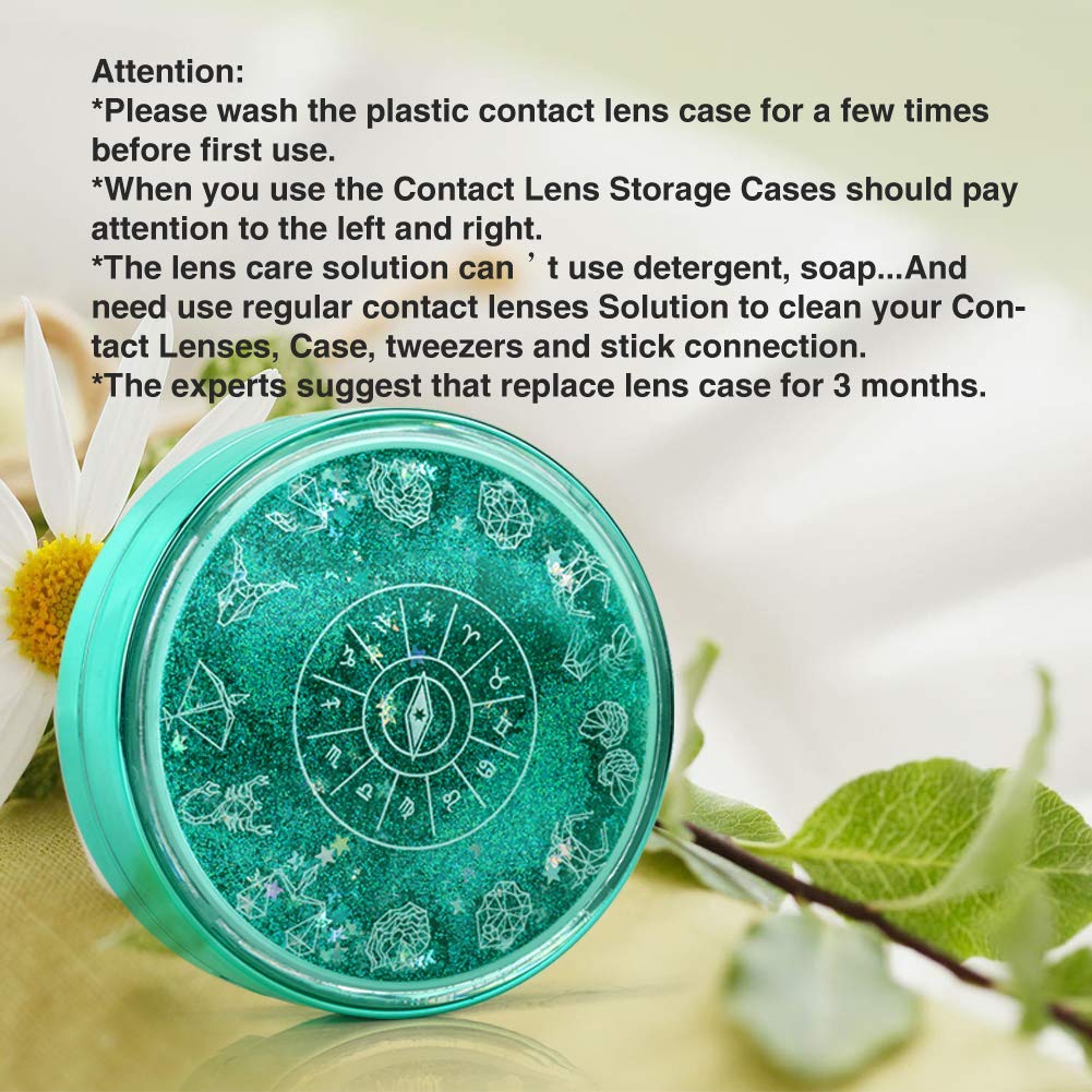 Portable travel lens case suitable for soft, hard, colored, RGP lenses