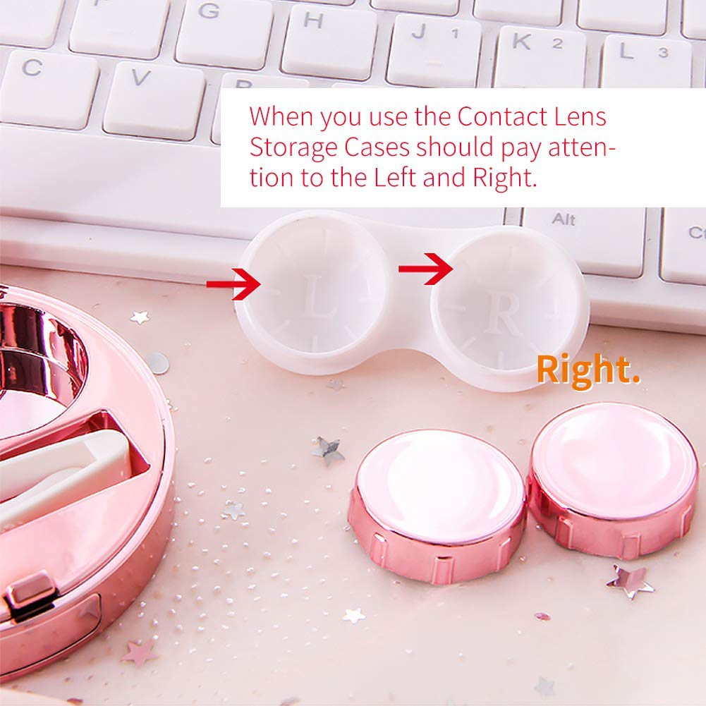 Built-in mirror inside the lens case