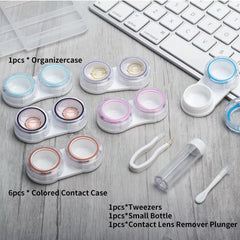Close-up of blue bling stars lens case