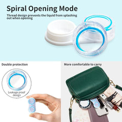 Six-pack lens storage with tweezers and remover tool