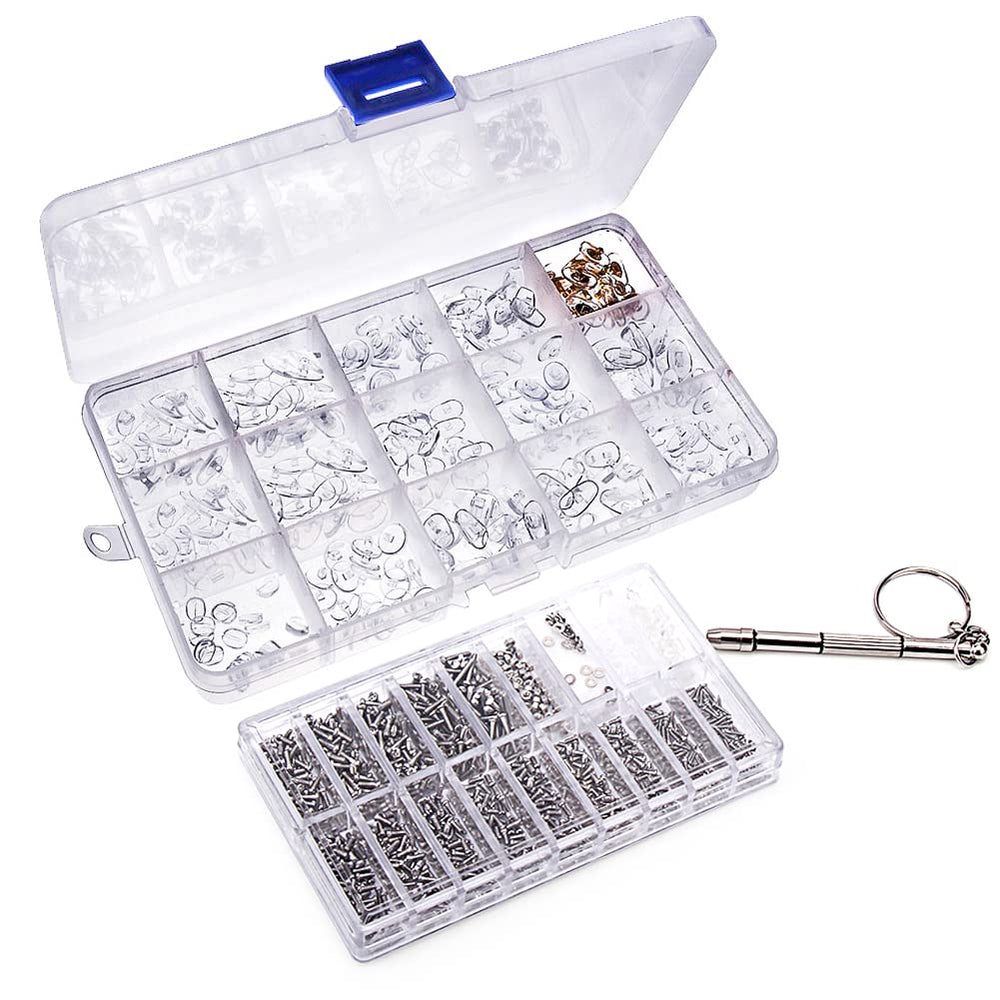 ofone Eyeglass Repair Kit contents: screws and storage case