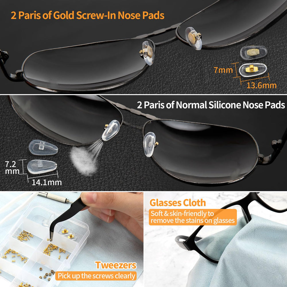 Silicone eyeglass nose pads replacement