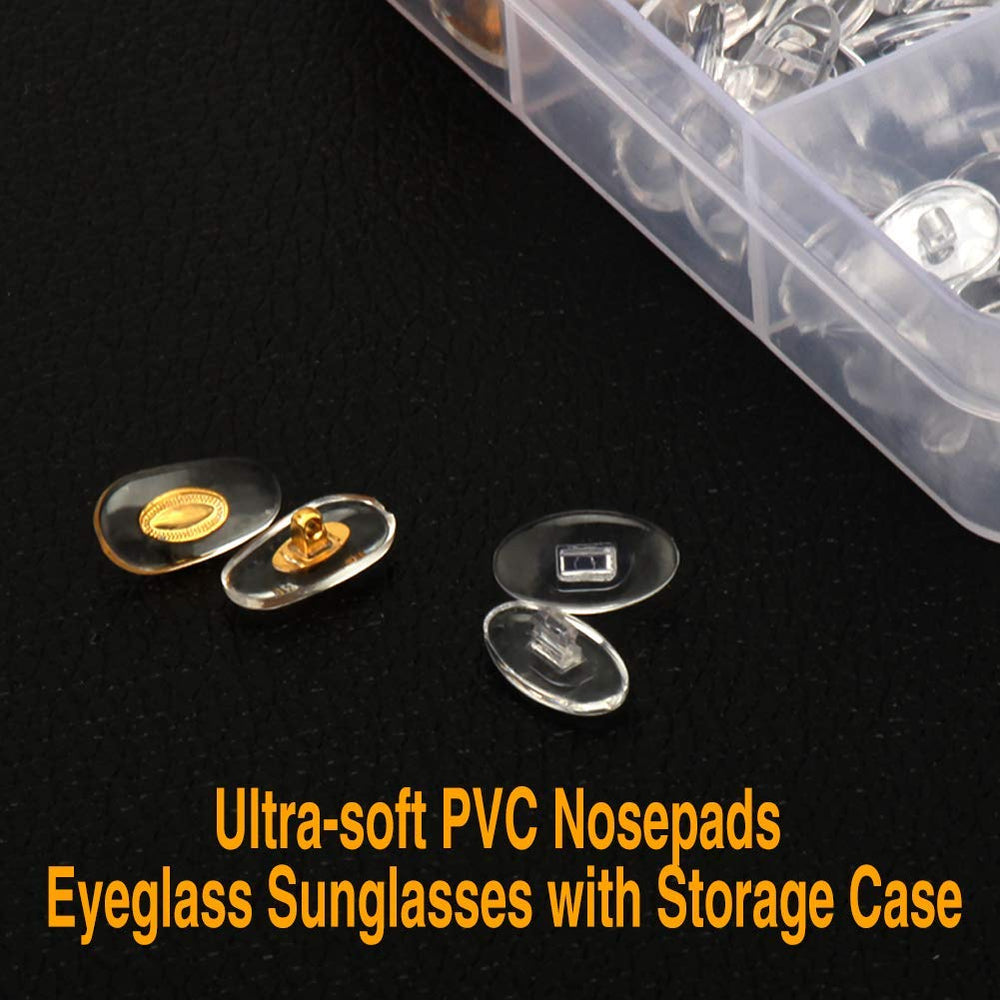 Soft PVC nose pads for comfortable wear