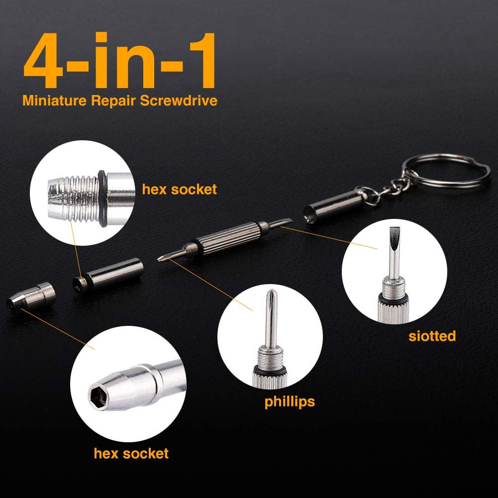 High-quality stainless steel eyeglass screws