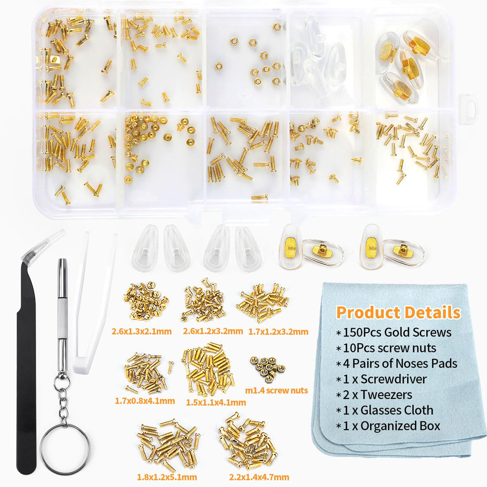 Complete kit designed for glasses and watch repair