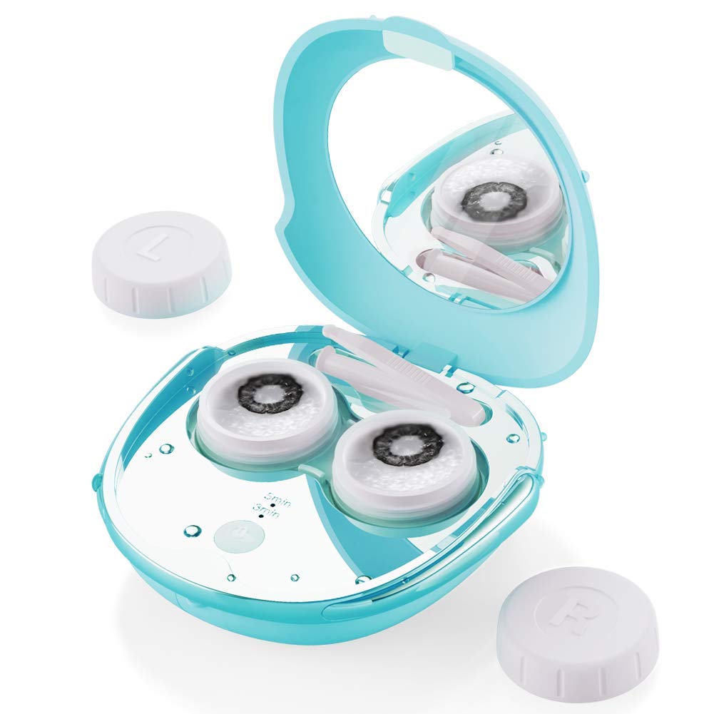 OFONE fast vibration contact lens cleaner blue - front view