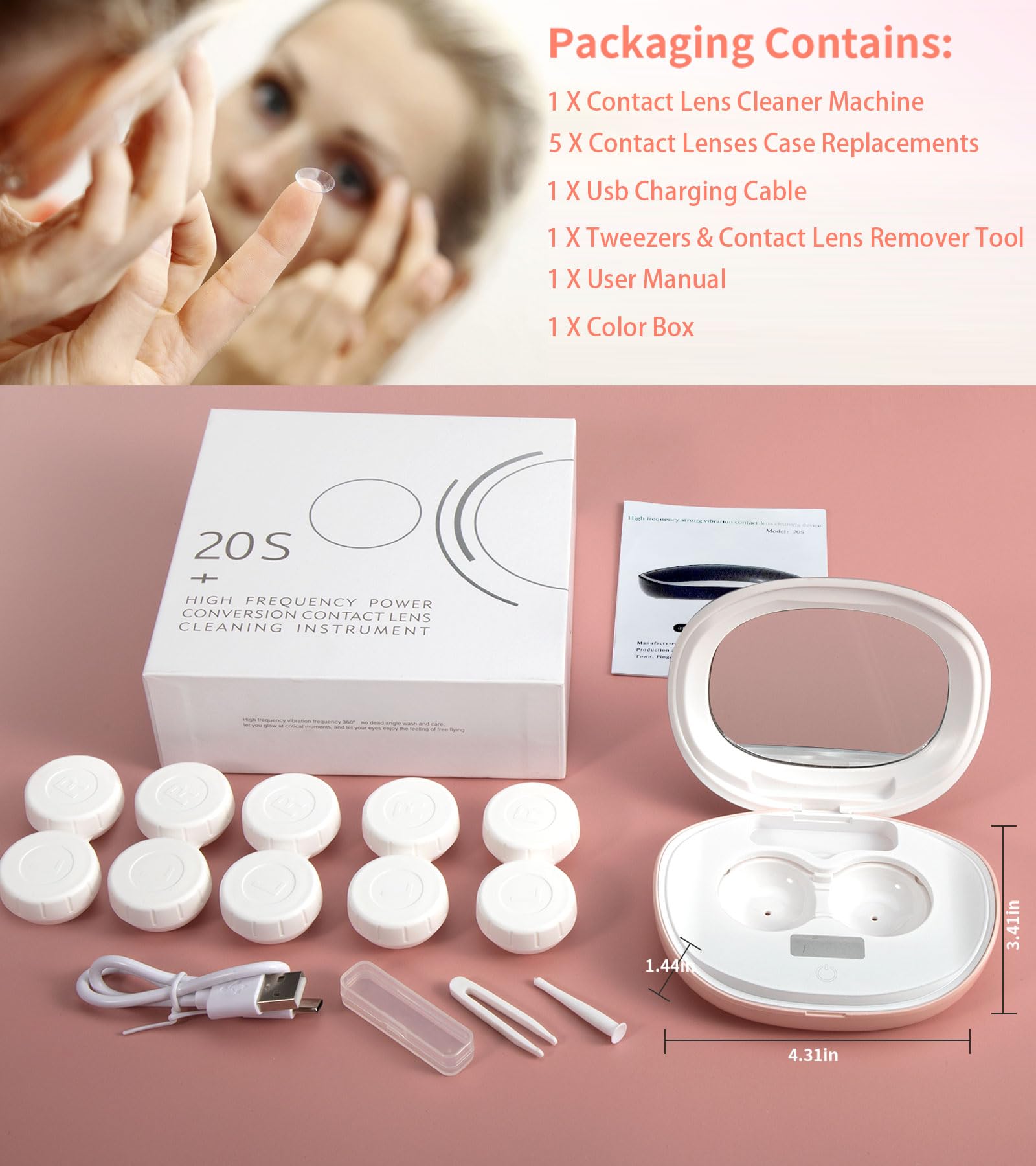 Lens remover tool included in the kit