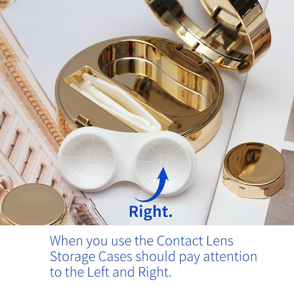 Leakproof seal shown on the contact lens case
