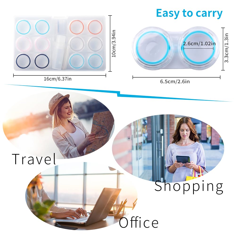 Organizer case with solution bottle for lenses