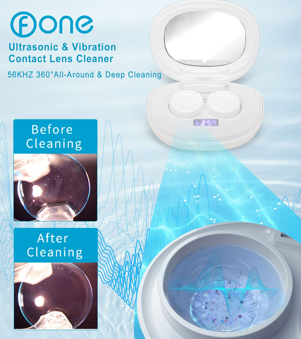 Close-up of Ofone cleaner showing timer display and controls
