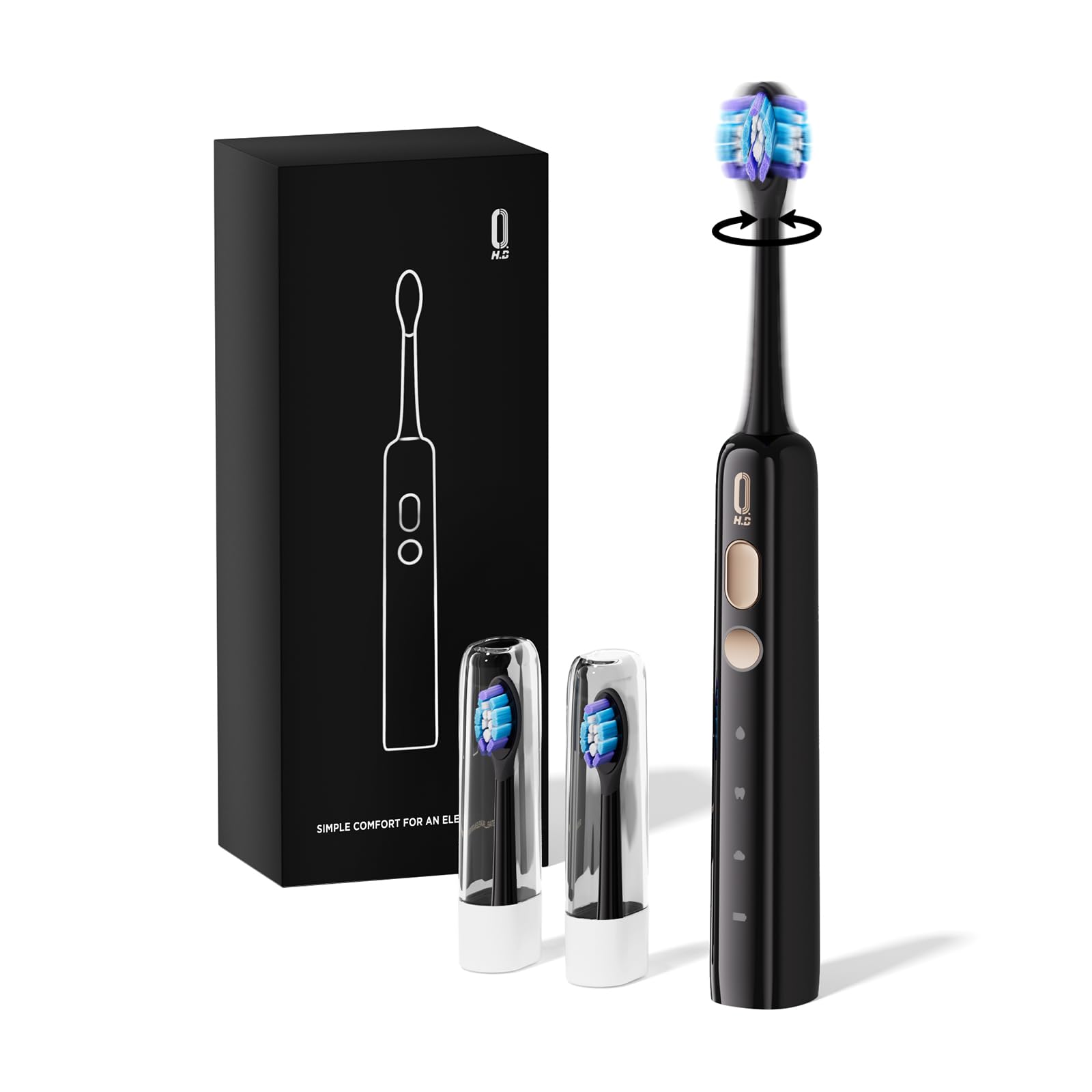 O.H.B Sonic Electric Toothbrush handle with 80° Wave tech