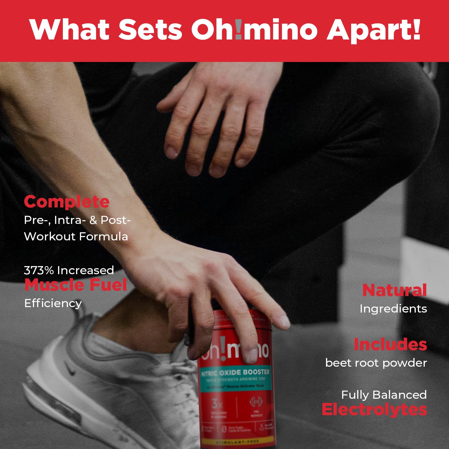 Oh!mino third-party testing label on packaging ensures safety and purity.