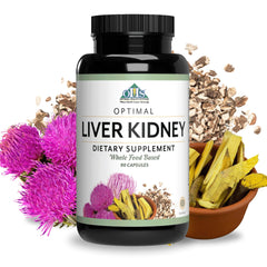 Bottle of Optimal Health Systems Liver & Kidney Detox 90 capsules