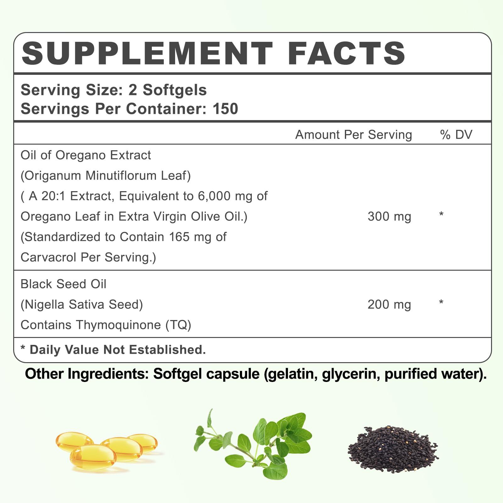 Side view of smooth, easy-to-swallow softgels