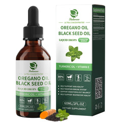 Oil of oregano with black seed oil 2 oz bottle with dropper