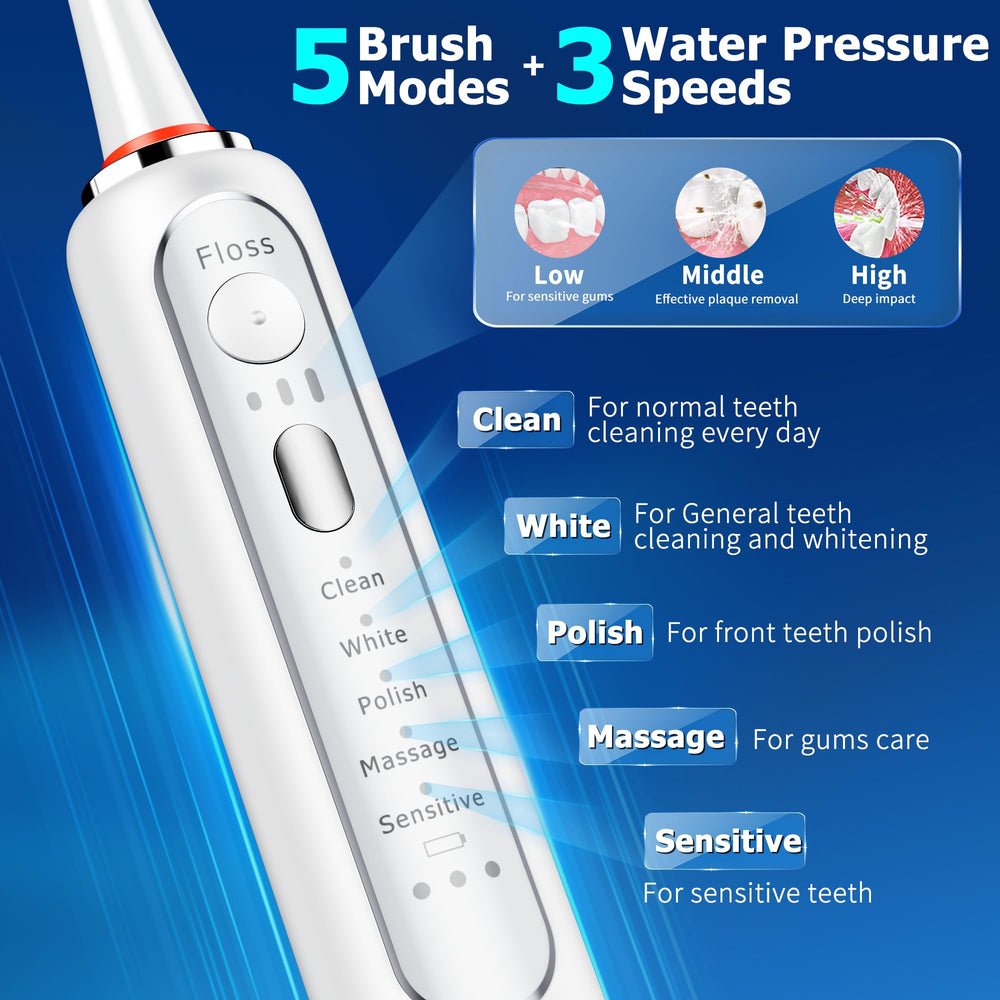 500 ml water tank for uninterrupted flossing