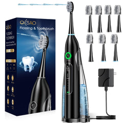 OilSAO electric toothbrush with water flosser combo
