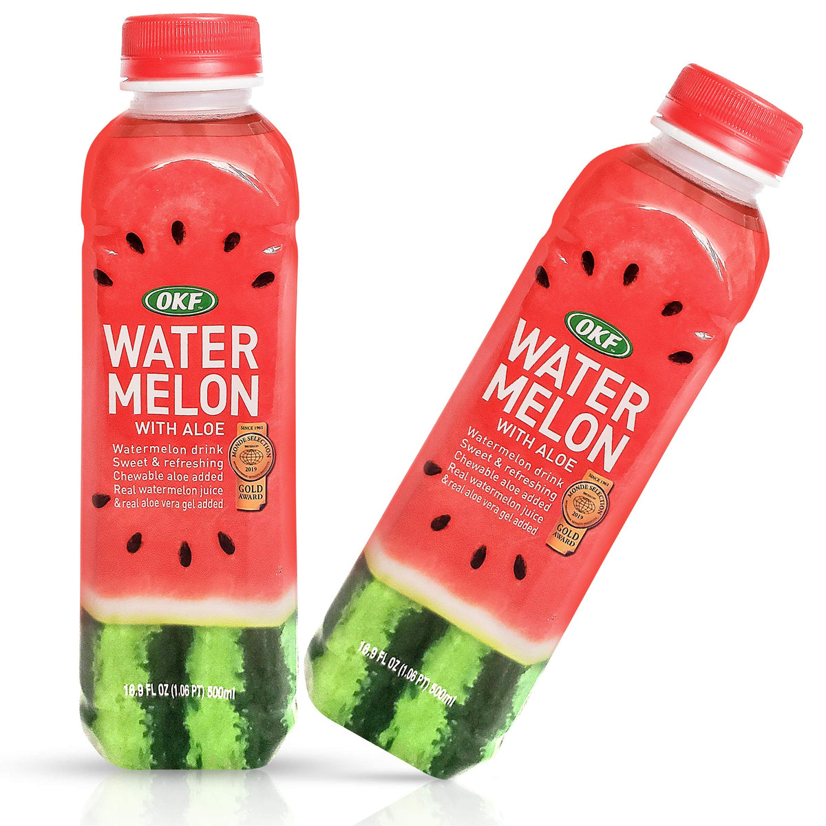 OKF Watermelon with Aloe Vera Drink bottle front view