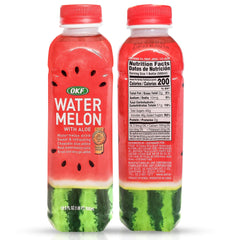 Close-up of watermelon and aloe vera ingredients