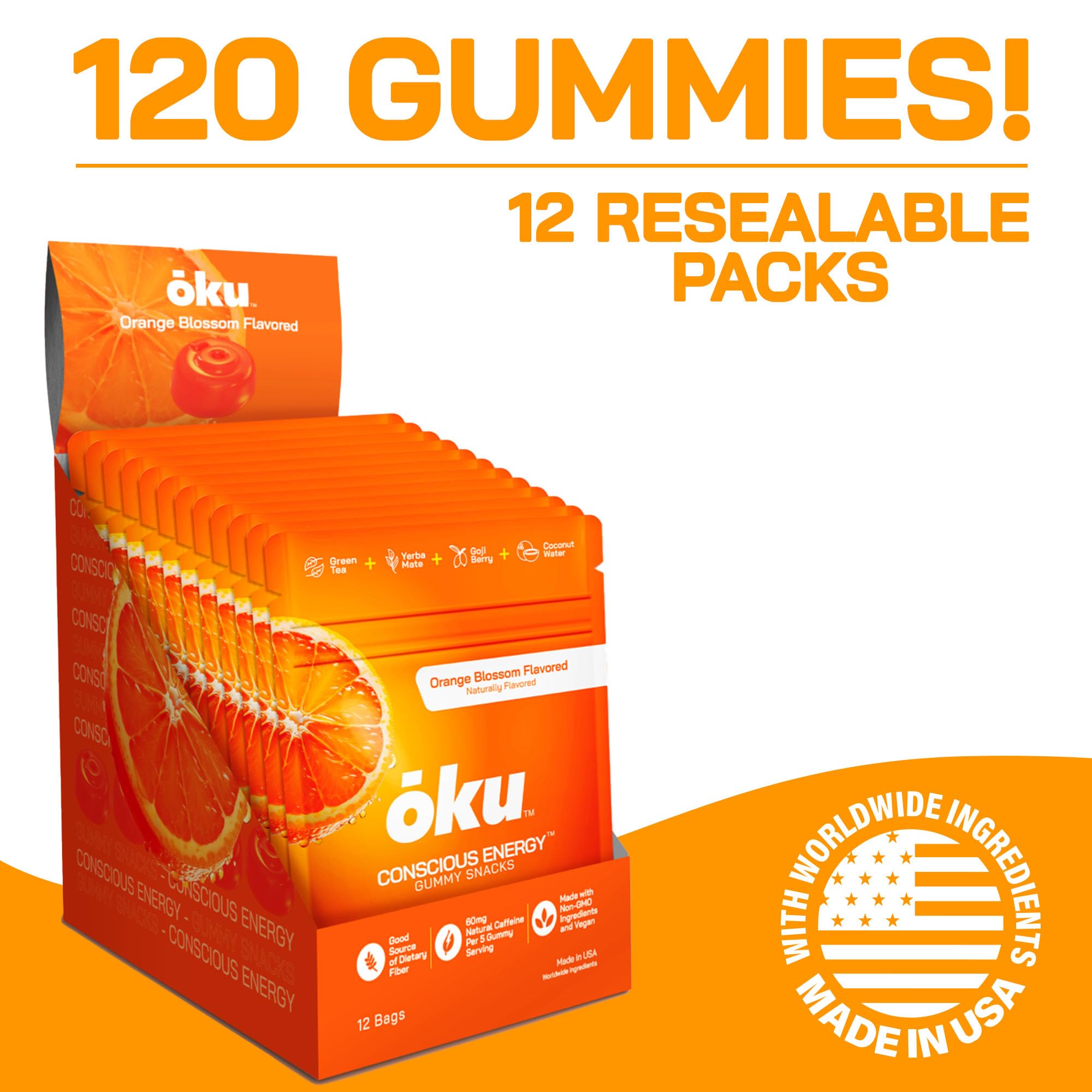 OKU ōku resealable pack highlights portable energy for busy days.