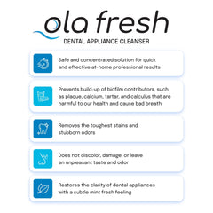 Single packet of Ola Fresh mint essence dental cleanser