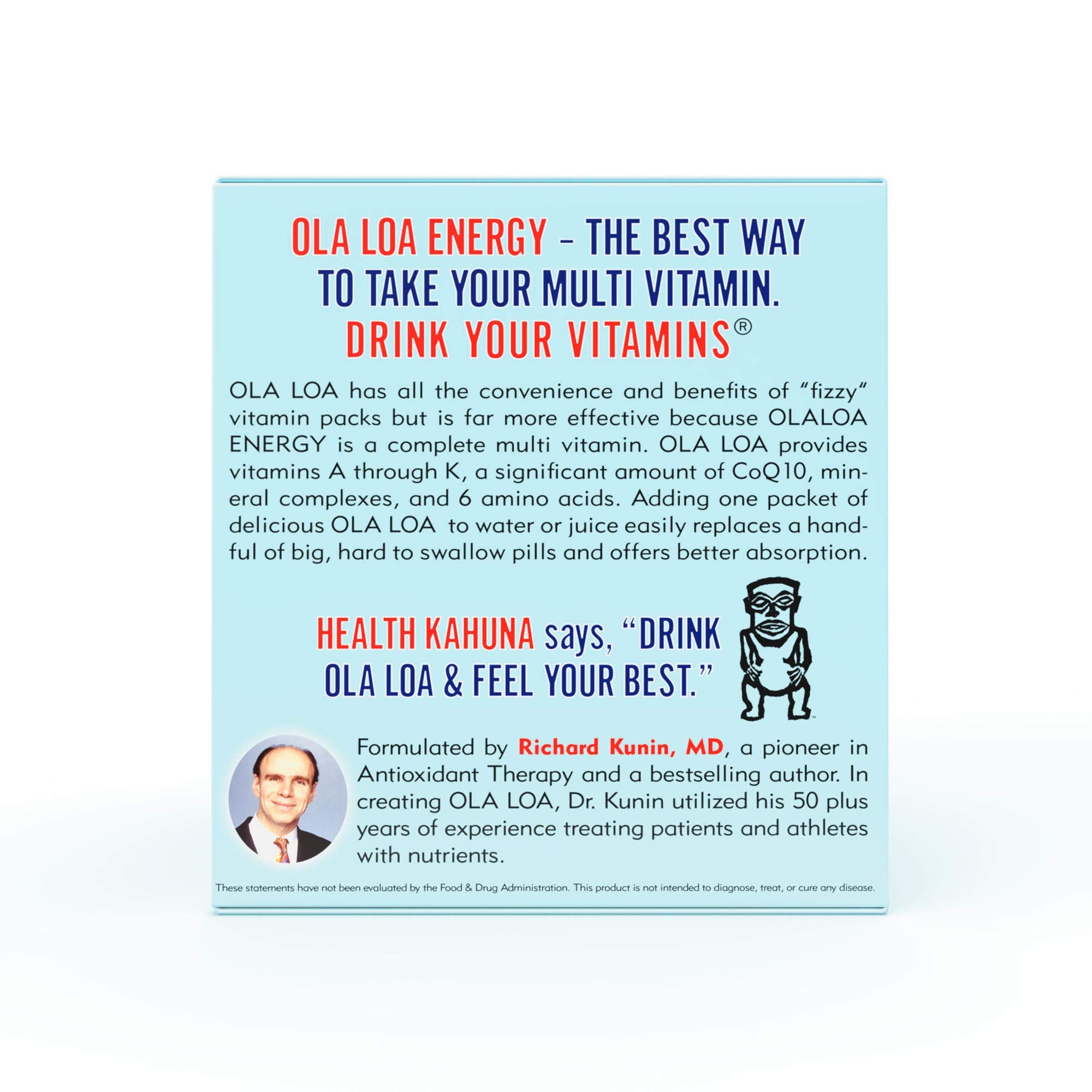 Ola Loa Energy Tropical effervescent dissolves for fast nutrient delivery during the day.