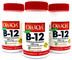 Vegan formula B12 sublingual cherry for energy support