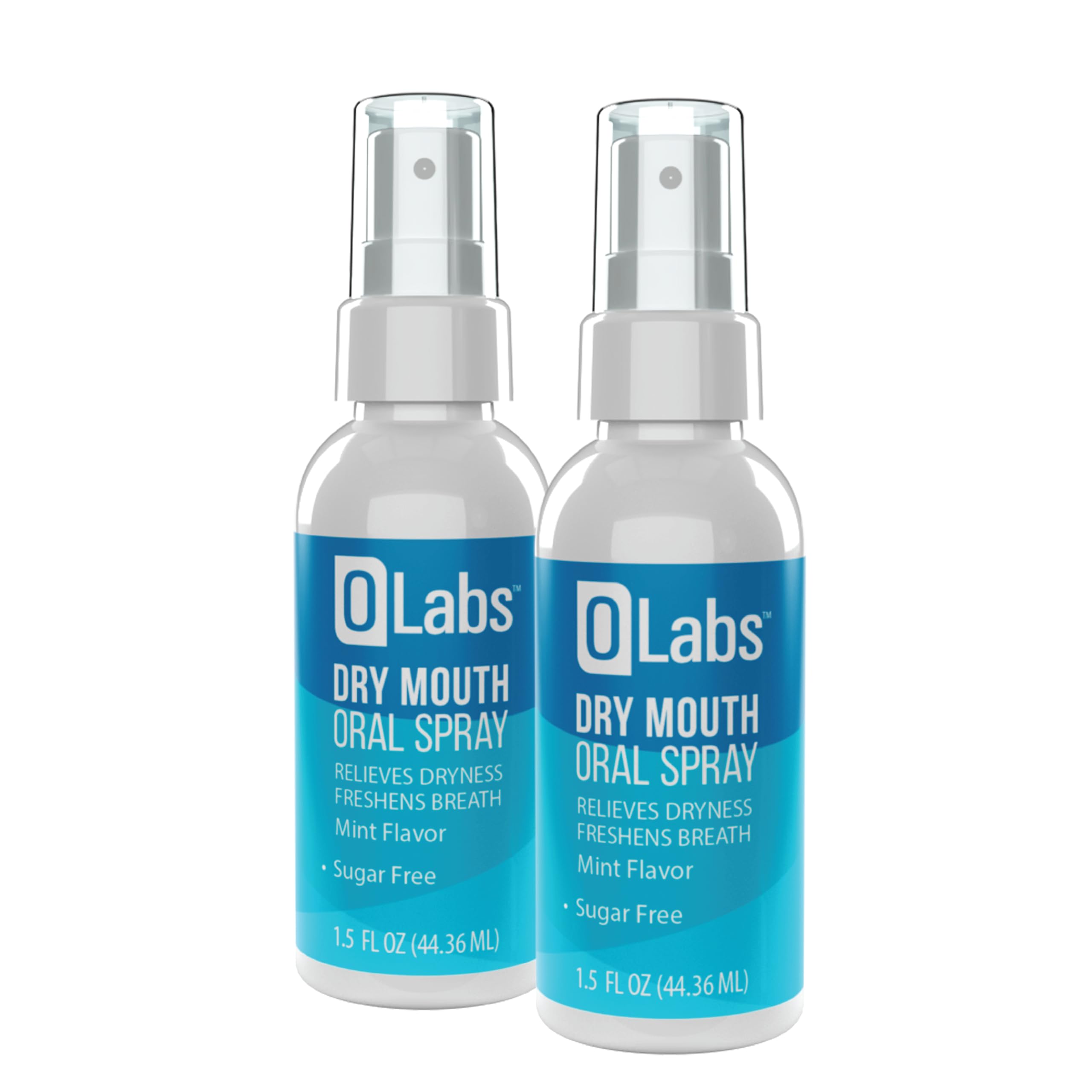 OLabs Dry Mouth Spray mint flavor front view bottle 1.5 oz