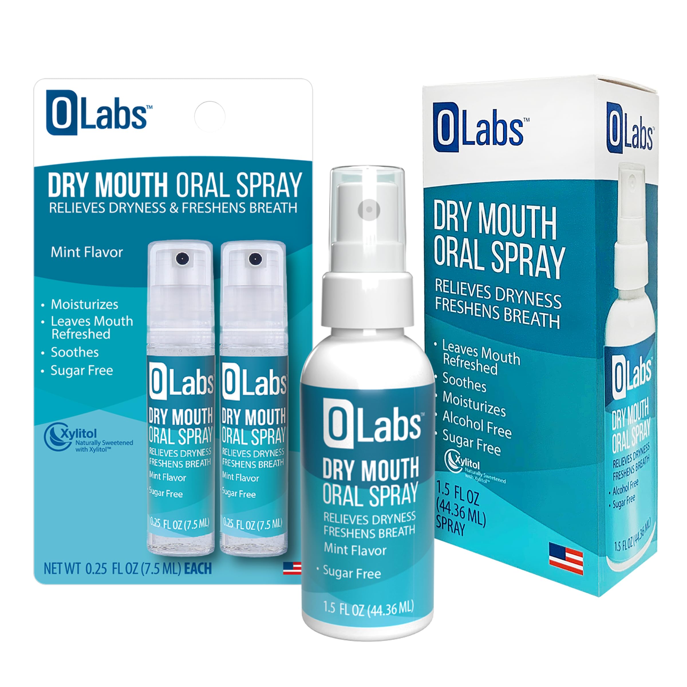 OLabs Mint Dry Mouth Spray 1.5 oz bottle