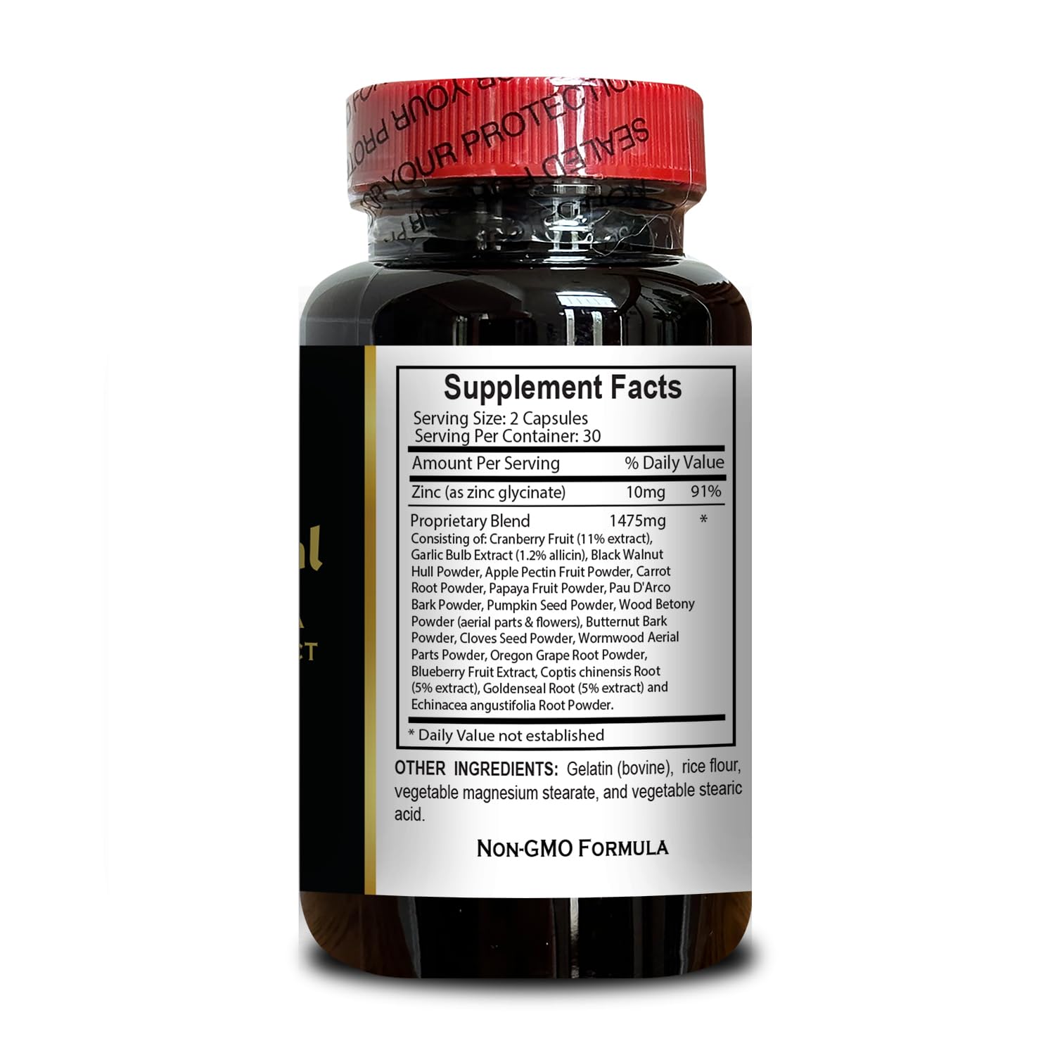 Digestive health and detox concept with herbal blend