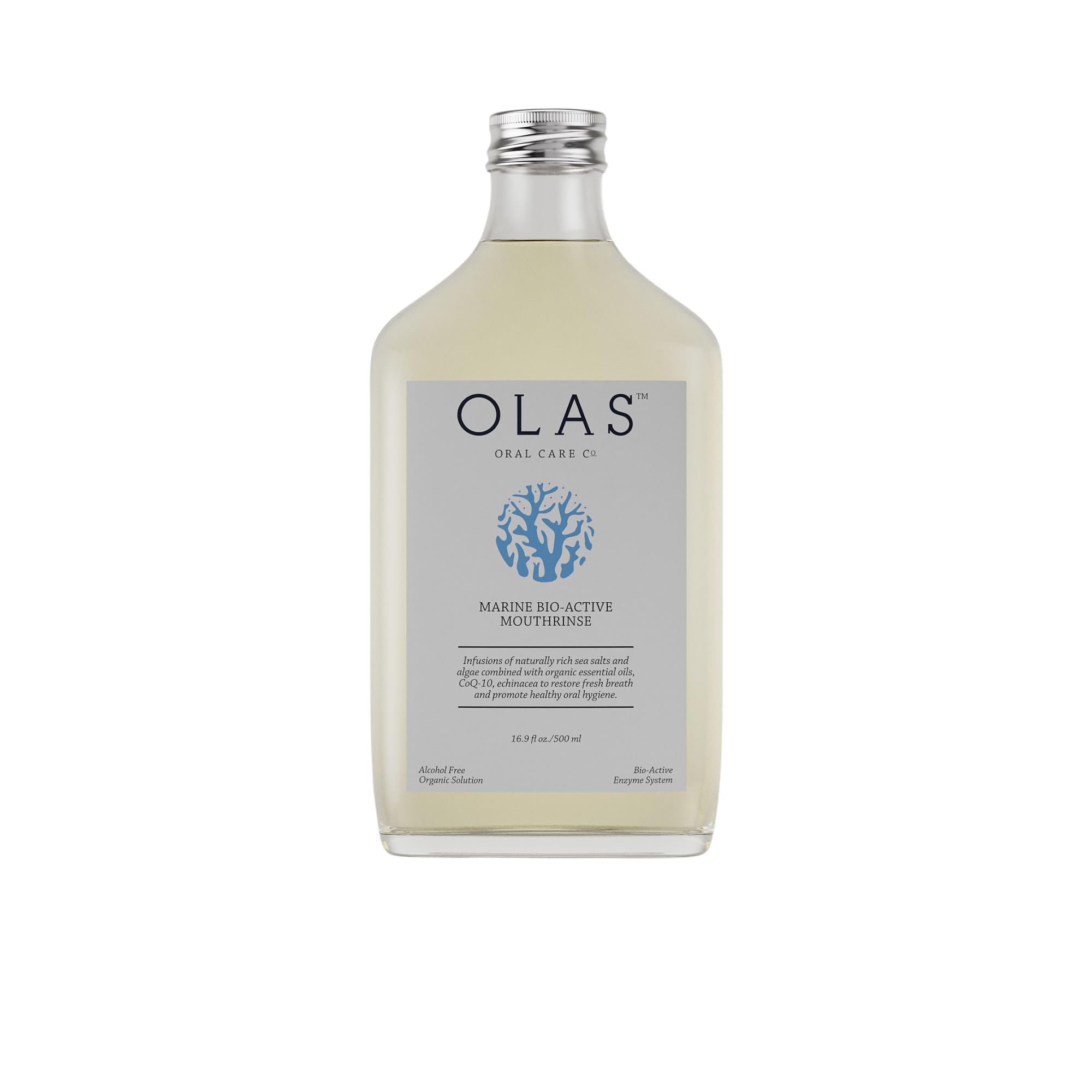 OLAS Alcohol Free Mouthwash bottle 500 ml front view